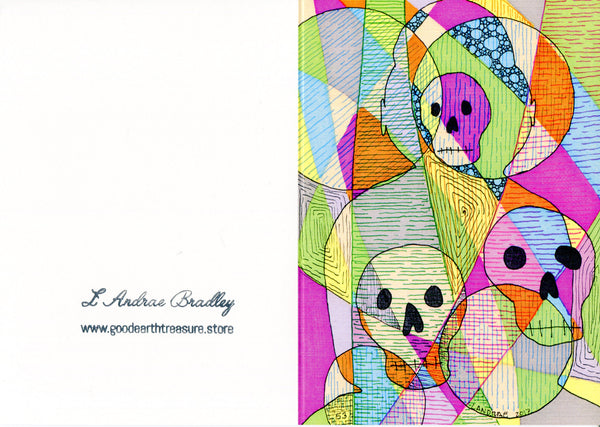 Skulls & Buddha #53 Stationary Card