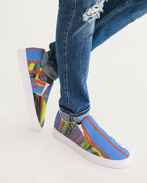 Abstract Mix 6 Men's Slip-On Canvas Shoe