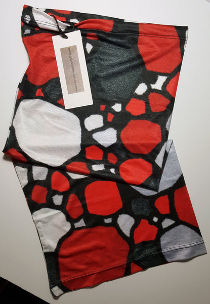 Red and Gray neck gaiters