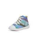 Abstract Mix 6 Kids Hightop Canvas Shoe
