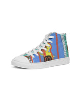 Abstract Mix 6 Women's Hightop Canvas Shoe
